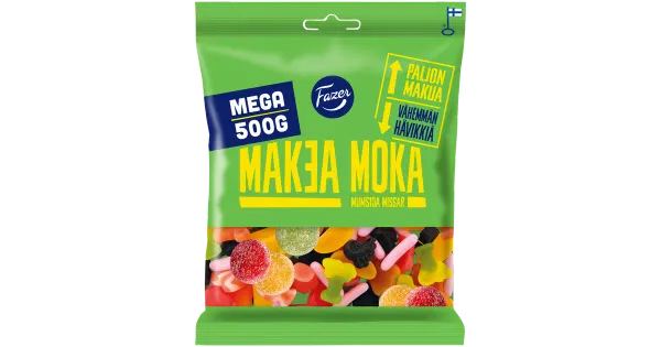 Fazer Makea Mega Moka kommikott 500g