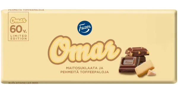 Fazer Omar šokolaaditahvel 180g