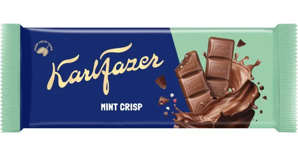 Fazer piimašokolaad piparmünditükikestega 95g
