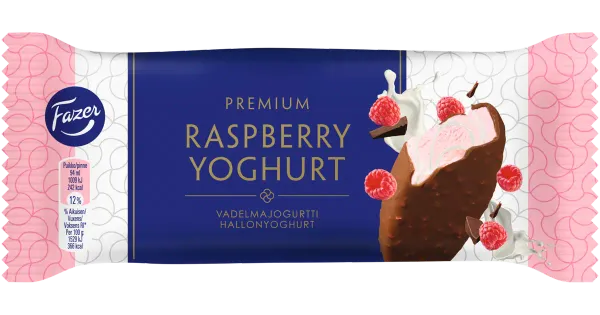 Fazer Premium Vaarika-Jogurti pulgajäätis 66 g/94 ml