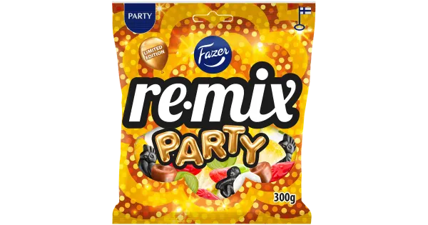 Fazer Remix Party mix kommikott 300g
