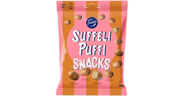 Fazer Suffeli Puffi Snacks kommikott 140g