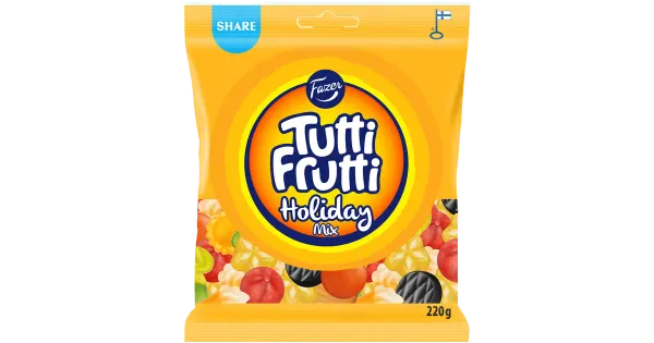 Fazer Tutti Frutti Holiday Mix kommikott 220g
