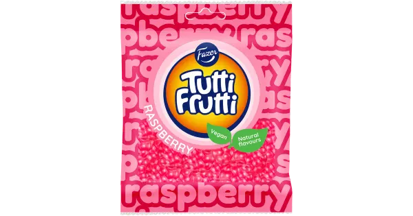 Fazer Tutti Frutti vaarikamaitselised kummikommid 90g