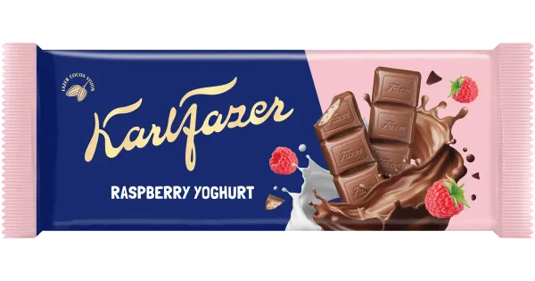 Fazer vaarikajogurti täidisega piimašokolaad 100g