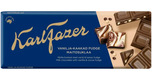 Fazer Vanilje-kakao šokolaaditahvel 180 g