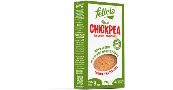 Felicia Risoni ökoloogiline gluteenivaba kikerhernepasta 250 g