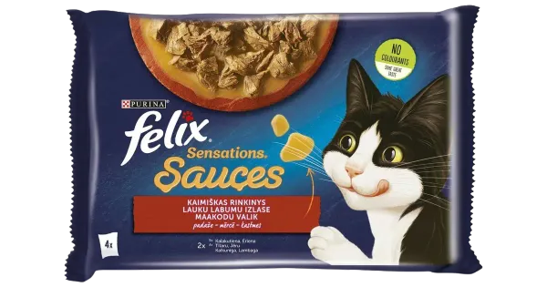 Felix kiisueine Sen liha kastmes 4x85g