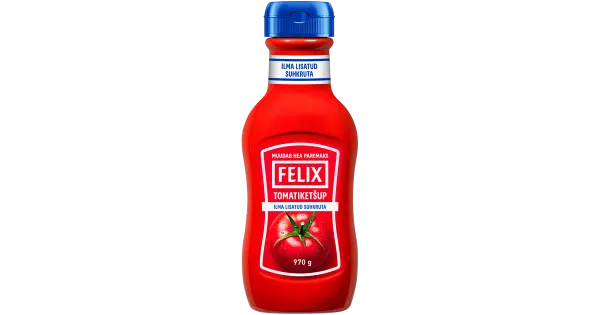 Felix tomatiketšup ilma lisatud suhkruta 970 g