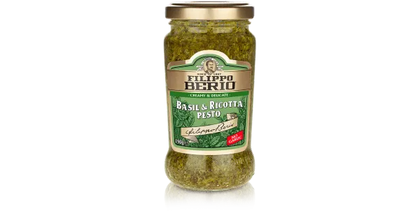 Filippo Berio basiiliku ja ricotta juustuga pesto 190g