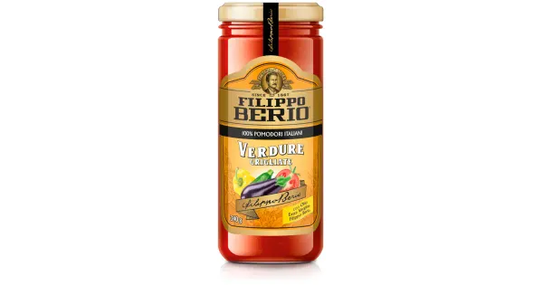 Filippo Berio tomatikaste grillitud köögiviljadega 340g