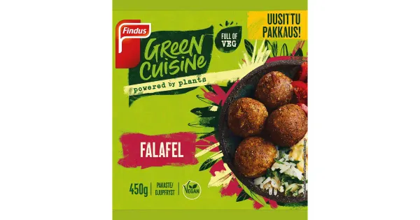 Findus Green Cuisine Falafel kikerhernepallid Vegan 450 g