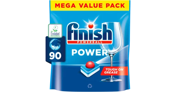 Finish power nõudepesutabletid kileta allin1 90tk