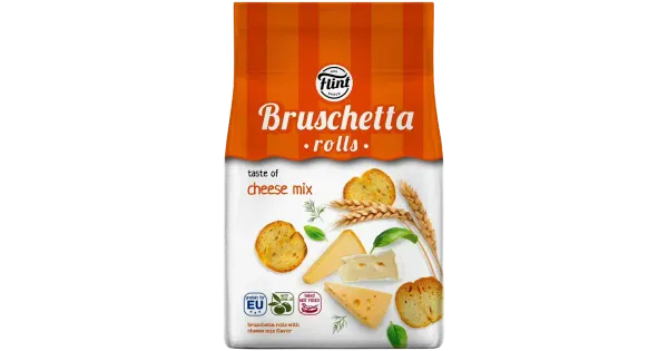 Flint bruschetta rolls juustumaitselised saiakrõpsud 65g