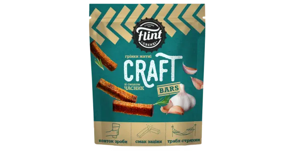 Flint craft grenki küüslaugumaitselised krõbedad leivakesed 80g