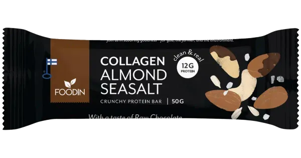 Foodin mandli-meresoola kollageenibatoon, 50 g