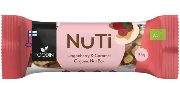 FOODIN NUTI BAR PUOLUKKA-KINUSKI 35G LUO
