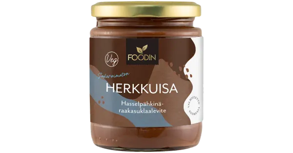 Foodin tooršokolaadiga sarapuupähklivõie, suhkruta 230 g