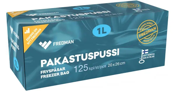 Fredman külmutuskotid 1L 125tk