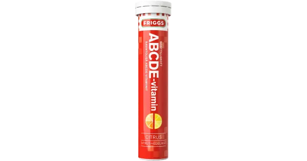 Friggs joogitabletid vitamiinidega ABCDE 80g 20tk