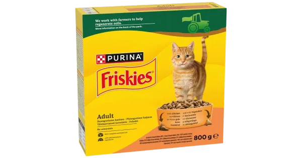 Friskies kuiv kassitoit kana ja juurviljad 800g