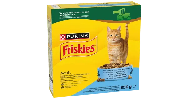 Friskies kuiv kassitoit lõhe ja juurviljad 800g