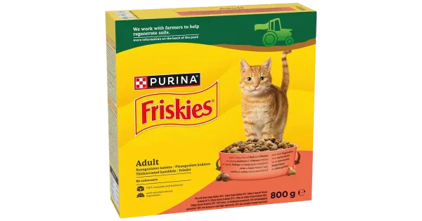 Friskies kuiv kassitoit veis-kana ja juurviljad 800g