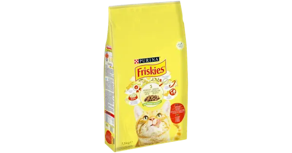 Friskies kuivtoit kassidele veise-, kanaliha ja köögiviljaga 7,5 kg