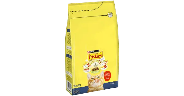 Friskies kuivtoit steriliseeritud kassidele 1,4kg