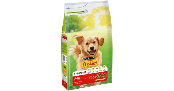Friskies täissööt koertele veiselihaga 4 kg