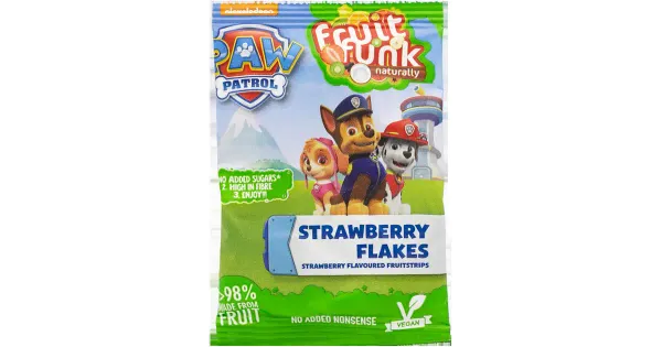 Fruitfunk Paw Patrol maasikakrõpsud 3a, 16g