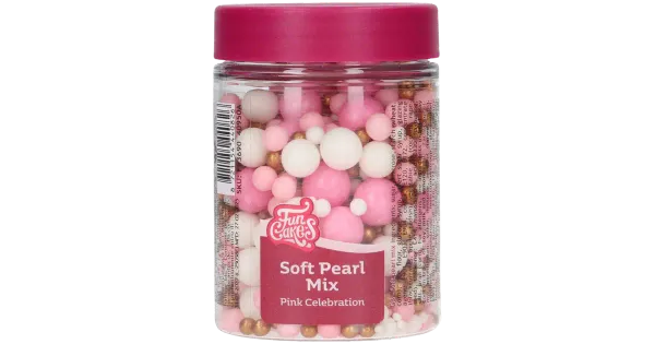 Funcakes pehmed suhkrupärlid roosades toonides, 80 g