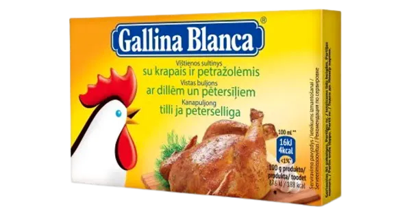 Gallina blanca kanapuljong tilli ja peterselliga 8*10g
