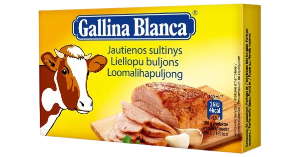 Gallina Blanca loomalihamaitseline puljongikuubik 8 x 10 g