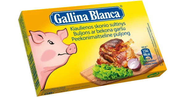 Gallina Blanca puljongikuubik peekonimaitseline 8*10g