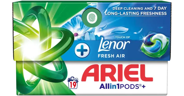 Geelkapslid Ariel Fresh Air 19tk