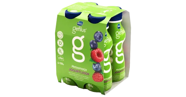 Gefilus Metsamarja jogurtijook, 4 x 100 g