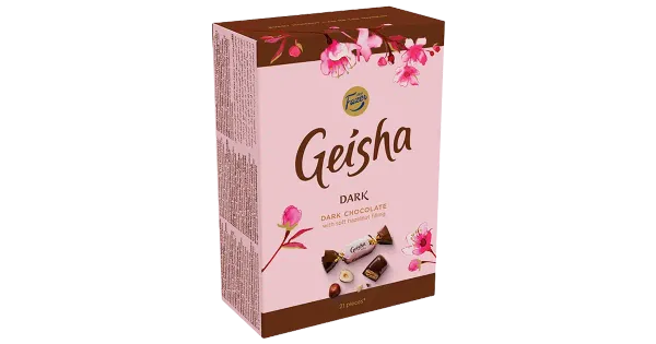Geisha Dark kommikarp 150g