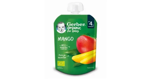 GERBER mangopüree, orgaaniline, 4k, 80 g