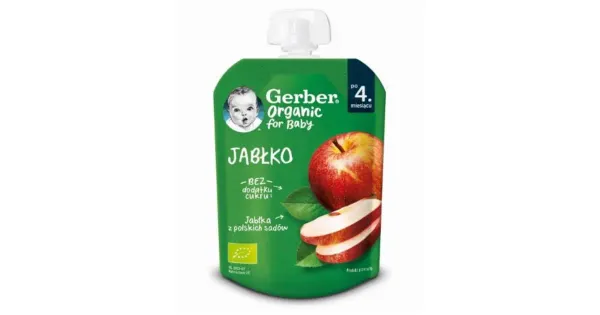 GERBER õunapüree, orgaaniline, 4k, 80 g