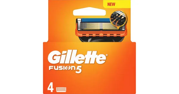 Gillette fusion 5 varuterad 5-tera 4tk