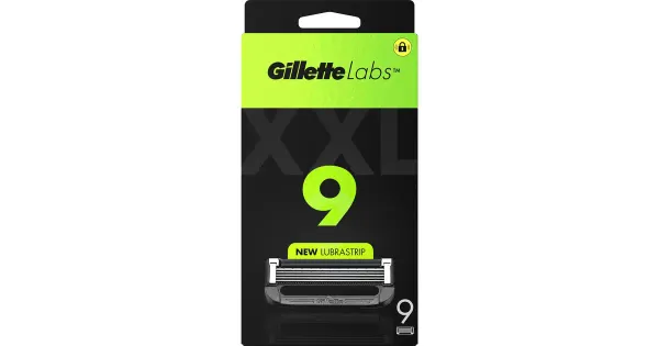 Gillette Labs varuterad XXL 5-tera 9tk