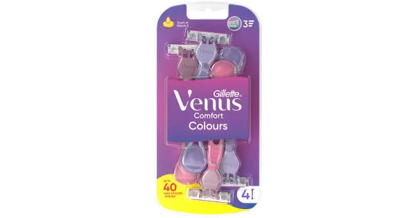 Gillette Venus 3 raseerija Colors 3-tera 4tk