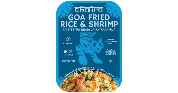 Goa praetud riis krevettidega 400g