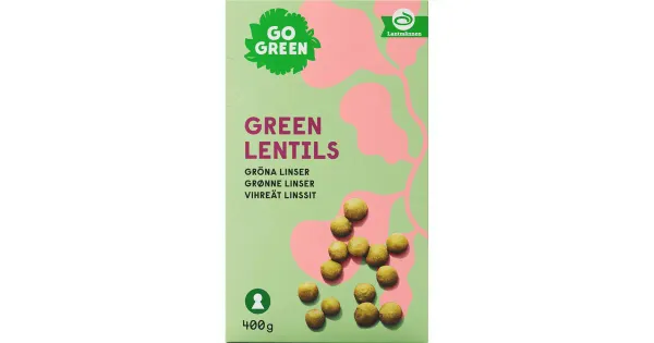 Gogreen rohelised läätsed 400 g