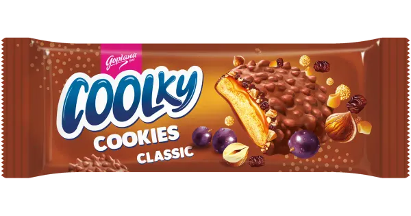 Goplana coolky cookies classic küpsised karamelli ja piimashokolaadiga 140g