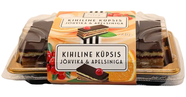 Gourmet Club Kihiline Küpsis Jõhvika- Ja Apelsini Konfitüüriga 240 g