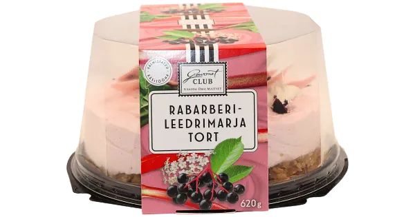 Gourmet Club Rabarberi - Leedrimarja Tort 620 g