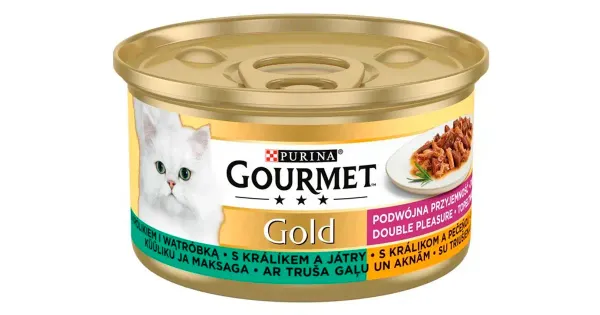 Gourmet Gold kiisueine Double küülik-maks 85g