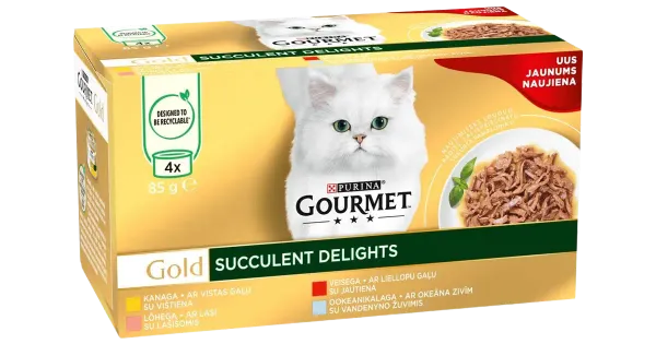 Gourmet Gold kiisueine Succulent Delights einevalik 4x85g